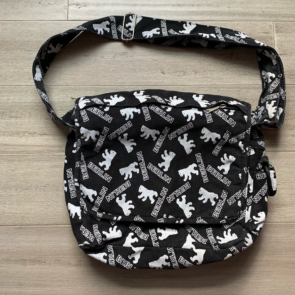 Canvas cross body bag